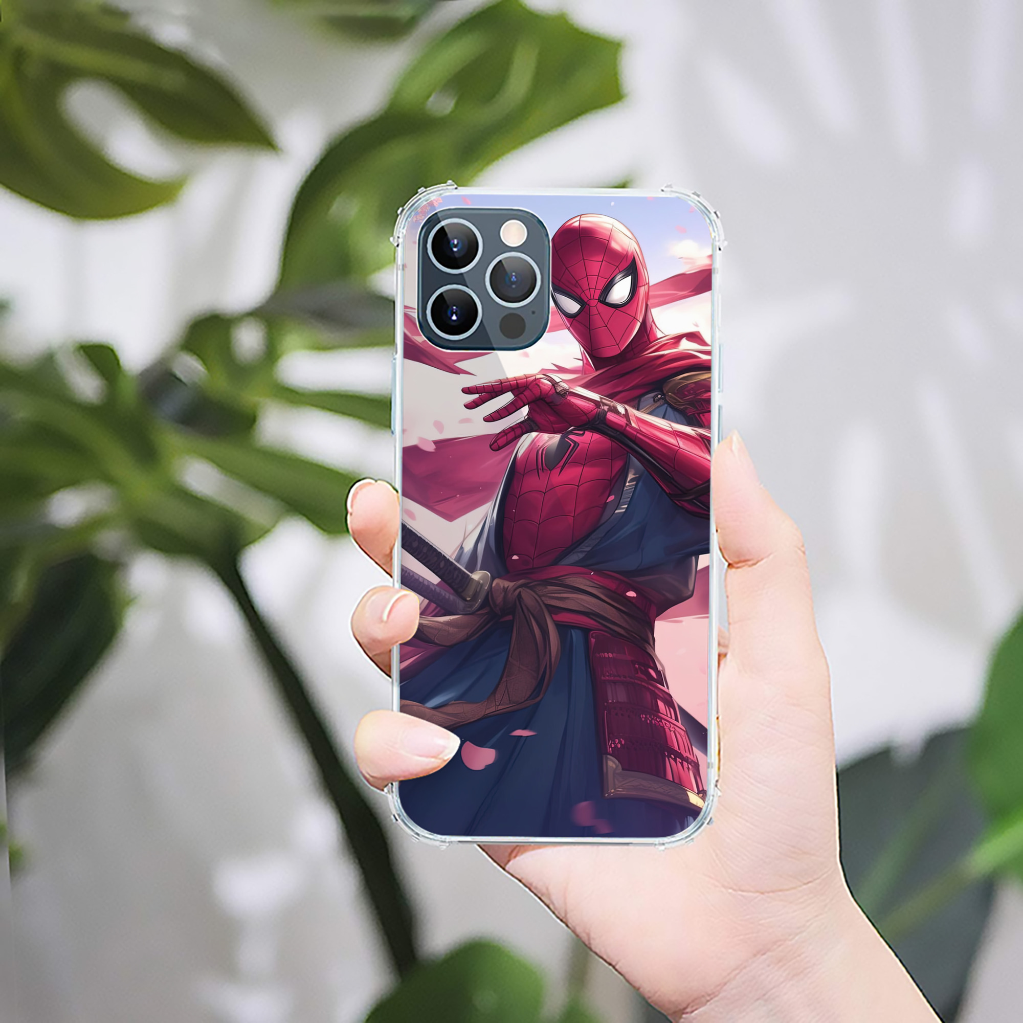 （画像用） Spider Man スパイダーマン 【iPhone 12シリーズ対応】透明スマホケース（クリアソフトケース）